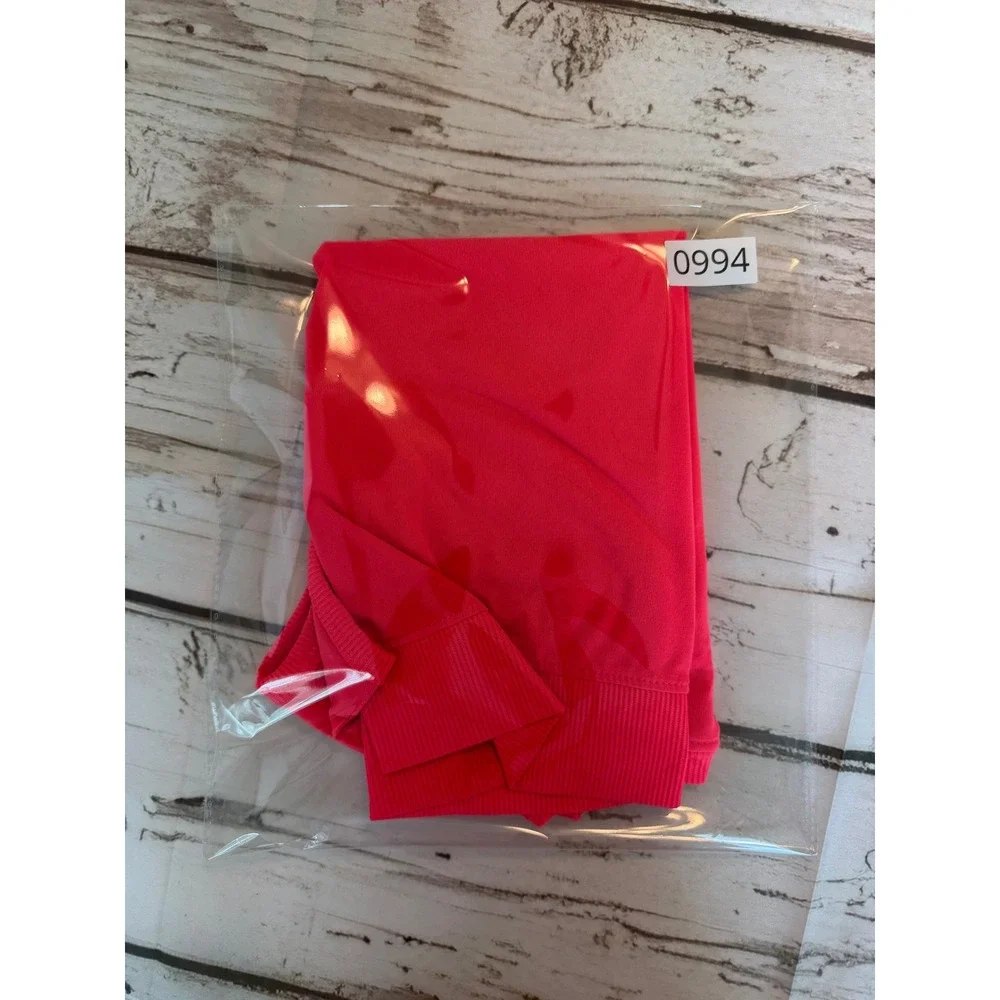Nike Dri-FIT Girls Neon Pink Short Sleeve Active Top 4T Crossover Hem 0994